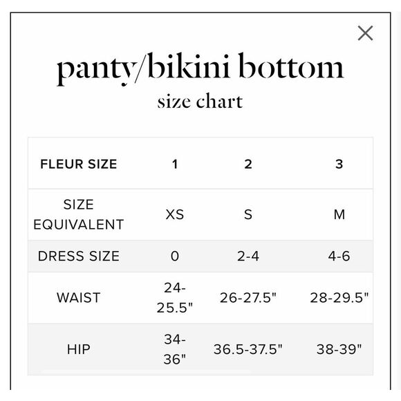 Fleur Du Mal NWT Rose Printed High Leg underware Size 4(Large) - Picture 4 of 5